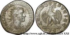 VOLUSIEN(06/251-06/253)Caius Vibius Afinius Gallus Vendumnianus VolusianusAuguste(11/251-05/253) Tétradrachme syro-phénicien N° v21_3145    Date : fin 252 - mi-253 Nom de l'atelier : Syrie, Séleucie e