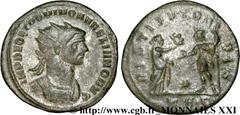 AURELIEN(07/270-09/275)Lucius Domitius Aurelianus Aurelianus N° v21_3297    Date : novembre 274 - septembre 275 Nom de l'atelier : Thrace, Serdique (Serdica, Sofia) Métal : billon Diamètre : 23mm Axe 
