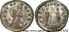 SEVERINE(+ après 275)Ulpia SeverinaFemme d'Aurélien - Augusta(274-275) Aurelianus N° v21_3308    Date : novembre 274 - septembre 275 Nom de l'atelier : Italie, Ticinum (Pavie) Métal : billon Diamètre 