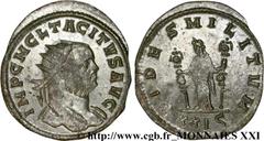 TACITE(11-12/275-06/276)Marcus Claudius Tacitus Aurelianus N° v21_3317    Date : début-mai 276 Nom de l'atelier : Rome Métal : billon Diamètre : 22,5mm Axe des coins : 11h. Poids : 3,54g. Etat de cons