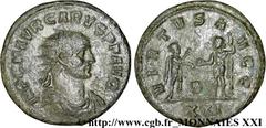 CARUS(09/282-07/283)Marcus Aurelius Carus Aurelianus N° v21_3364    Date : 12/282-03/283 Nom de l'atelier : Rome Métal : billon Diamètre : 21mm Axe des coins : 12h. Poids : 4,51g. Degré de rareté : R2