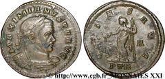 MAXIMIEN HERCULE(10/12/285-02/310)Marcus Aurelius Valerius MaximianusAuguste II(04/307-11/11/308) Follis ou nummus N° v21_3442    Date : automne 307 - fin 308 Nom de l'atelier : Belgique, Trèves, (Tre