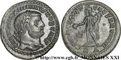 GALERE(1/03/293-5/05/311)Galerius Valerius MaximianusCésar(1/03/293-1/05/305) Follis ou nummus N° v21_3478    Date : 295-296 Nom de l'atelier : Hellespont, Cyzique, (Cyzicus) Métal : cuivre Diamètre :