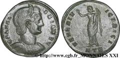 GALERIA VALERIA(+315) Galeria ValeriaFille de Dioclétien, femme de Galère - Augusta(308-311) Follis ou nummus N° v21_3490    Date : 309-310 Nom de l'atelier : Europe, Héraclée (Heraclea) Métal : cuivr