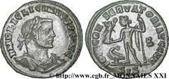 LICINIUS Ier(11/08/308-09/324)Valerius Licinianus Licinius Follis ou nummus N° v21_3535    Date : 313 Nom de l'atelier : Savie, Siscia (Sisak) Métal : cuivre Diamètre : 23mm Axe des coins : 6h. Poids 
