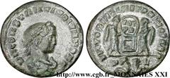 CONSTANTIN II(1/03/317-04/340)Flavius Claudius Julius ConstantinusCésar(1/03/317-9/09/337) Centenionalis ou nummus N° v21_3668    Date : 318-319 Nom de l'atelier : Lyonnaise, Lyon (Lugdunum) Métal : c