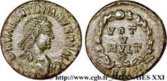 VALENTINIEN II(17/11/375-15/05/392)Flavius Valentinianus Nummus, (PB, ئ 4) N° v21_3821    Date : 379-383 Nom de l'atelier : Savie, Siscia (Sisak) Métal : cuivre Diamètre : 14,5mm Axe des coins : 6h. P