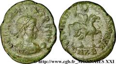 ARCADIUS(19/01/383-1/05/408)Flavius Arcadius Nummus, (PB, AE3) N° v21_3843    Date : 393-395 Nom de l'atelier : Hellespont, Cyzique, (Cyzicus) Métal : cuivre Diamètre : 17,5mm Axe des coins : 12h. Poi