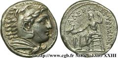 ROYAUME DE MACEDOINE - PHILIPPE III ARRHIDEE(323-316 avant J.-C.)Monnayage au nom et au type d'Alexandre III le Grand Tétradrachme N° v23_0059    Date : c. 323-320 AC. Nom de l'atelier : Macédoine, Am