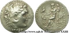 IONIE - MILET(IIIe - IIe siècles avant J.-C.)Monnayage civique au nom et au type d'Alexandre III Tétradrachme N° v23_0116    Date : c. 190-165 AC. Nom de l'atelier : Milet Métal : argent Diamètre : 30