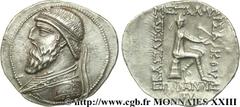 ROYAUME PARTHE - MITHRIDATES II(123-88 avant J.-C.) Tétradrachme N° v23_0149    Nom de l'atelier : Séleucie Métal : argent Diamètre : 30mm Axe des coins : 12h. Poids : 15,58g. Degré de rareté : R1 Eta