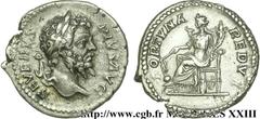SEPTIME SEVERE(13/04/193-4/02/211)Lucius Septimius Severus Denier N° v23_0476    Date : 203 Nom de l'atelier : Rome Métal : argent Diamètre : 18mm Axe des coins : 7h. Poids : 3,30g. Etat de conservati