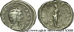 JULIA MAESA(+223 ou 226)Julia MوsaSœur de Julia Domna, mère de Julia Soémias et de Julia Mamée, grand-mère d'Elagabal et d'Alexandre Sévère - Augusta(218-223/226) Antoninien N° v23_0539    Date : 218-