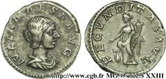 JULIA MAESA(+223 ou 226)Julia MوsaSœur de Julia Domna, mère de Julia Soémias et de Julia Mamée, grand-mère d'Elagabal et d'Alexandre Sévère - Augusta(218-223/226) Denier N° v23_0540    Date : 219 ou 2