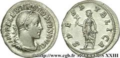 ALEXANDRE SEVERE(10/05/221-22/03/235)Marcus Aurelius Severus AlexanderAuguste (13/03/222-22/02/235) Denier N° v23_0547    Date : 232 Nom de l'atelier : Rome Métal : argent Diamètre : 19,5mm Axe des co