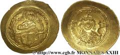 CONSTANTIN IX MONOMACHUS(12/06/1042-11/01/1055) Histamenon Nomisma, (scyphate) N° v23_0698    Date : c. 1050 Nom de l'atelier : Constantinople Métal : or Diamètre : 26mm Axe des coins : 5h. Poids : 4,