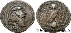 ATTICA - ATHENS Type : Tétradrachme stéphanophore  Date : c. 138-137 AC.  Mint name / Town : Athènes, Attique  Metal : silver  Diameter : 33  mm Orientation dies : 12  h. Weight : 16,04  g. Rarity : R