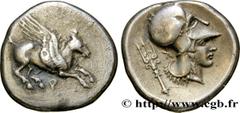 CORINTHIA - CORINTH Type : Statère  Date : c. 405-345 AC.  Mint name / Town : Corinthe, Corinthie  Metal : silver  Diameter : 20,5  mm Orientation dies : 6  h. Weight : 8,42  g. Rarity : R1  Obverse l