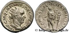 TRAJAN DECIUS Type : Antoninien  Date : 250  Mint name / Town : Rome  Metal : billon  Millesimal fineness : 400  ‰ Diameter : 20,5  mm Orientation dies : 12  h. Weight : 4,48  g. Officine : 2e  Obvers