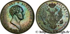 POLOGNE - ROYAUME DE POLOGNE - ALEXANDRE Ier Type : 10 Zloty  Date : 1823  Mint name / Town : Varsovie  Quantity minted : 1124  Metal : silver  Millesimal fineness : 868  ‰ Diameter : 39  mm Orientati