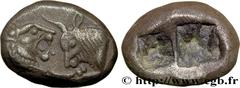 LYDIA - LYDIAN KINGDOM - CROESUS Type : Hemi-statère  Date : c. 550-530 AC  Mint name / Town : Sardes, Lydie  Metal : silver  Diameter : 12  mm Orientation dies : -  h. Weight : 5,28  g. Rarity : R2  