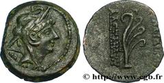 SYRIA - SELEUKID KINGDOM - ALEXANDER II ZEBINA Type : Hemichalque  Date : c. 128-122 AC.  Mint name / Town : Antioche, Syrie  Metal : bronze  Diameter : 16  mm Orientation dies : 12  h. Weight : 3,13 