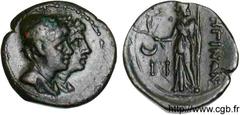 BRUTTIUM - RHEGIUM(203-89 avant J.-C.) Tetras, (PB, ئ 17) N° v11_0016    Date : c. 203-89 AC. Nom de l'atelier : Bruttium, Rhégium Métal : bronze Diamètre : 16,5mm Axe des coins : 10h. Poids : 2,95g. 