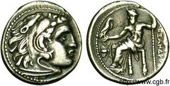 ROYAUME DE MACEDOINE - PHILIPPE III ARRHIDEE(323-316 avant J.-C.)Monnayage au nom et au type d'Alexandre III le Grand Drachme N° v11_0055    Date : c. 323-317 AC. Nom de l'atelier : Mysie, Lampsaque M