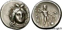 BEOTIE - THEBES(288-146 avant J.-C.)Monnayage fédéral Demi-statère N° v11_0083    Date : c. 221-197 Nom de l'atelier : Béotie, Thèbes Métal : argent Diamètre : 18,5mm Axe des coins : 12h. Poids : 5,03