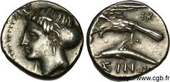 PAPHLAGONIE - SINOPE(415-365 avant J.-C.) Drachme N° v11_0105    Date : c. 370 AC. Nom de l'atelier : Paphlagonie, Sinope Métal : argent Diamètre : 18,5mm Axe des coins : 12h. Poids : 6,04g. Degré de 