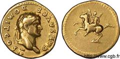 DOMITIEN(12/69-18/09/96)Titus Flavius DomitianusCésar sous Vespasien (12/69-24/06/79) Aureus N° v11_0248    Date : 73 Nom de l'atelier : Rome Métal : or Diamètre : 19,5mm Axe des coins : 6h. Poids : 7