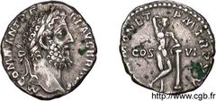 COMMODE(166-31/12/192)Lucius Aurelius CommodusAuguste(17/03/180-31/12/192) Denier N° v11_0283    Date : 189 Nom de l'atelier : Rome Métal : argent Diamètre : 17,5mm Axe des coins : 1h. Poids : 3,15g. 