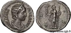 JULIA MAMEE(+235)Julia MamaeaFille de Julia Mوsa, mère d'Alexandre Sévère - Augusta(221-235) Denier N° v11_0321    Date : c. 226 Nom de l'atelier : Rome Métal : argent Diamètre : 18,5mm Axe des coins 