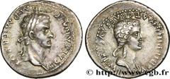 Coinage of the Julio-Claudian dynasty CALIGULA and AGRIPPINA MOTHER Denier 38 Lyon R3 fourré silver (19,5mm, 3,69g, 1h) Obverse : C CAESAR AVG GERM P M TR POT Tête laurée de Caligula à droite (O*) Rev