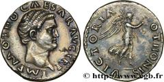 Coinage of the Julio-Claudian dynasty OTHO Denier 69 Rome R3 silver (18,5mm, 3,34g, 7h) Obverse : IMP M OTHO CAESAR AVG TR P Tête nue d'Othon à droite (O°) Reverse : VICTORIA - OTHONIS Victoria (la Vi