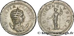 Coinage of the Severan dynasty JULIA DOMNA Antoninien Augusta 215 Rome R3 silver (24mm, 4,91g, 6h) Obverse : IVLIA PIA - FELIX AVG Buste diadémé, drapé de Julia Domna à droite, vu de trois quarts en a