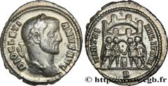 Coinage from the Tetrarchy and Constantine I DIOCLETIAN Argenteus Augustus 295-297 Rome R2 silver (19mm, 3,05g, 6h) Obverse : DIOCLETI-ANVS AVG Tête laurée de Dioclétien à droite (O*) Reverse : VIRTVS