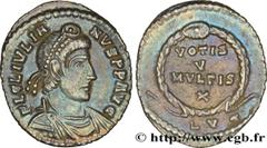 Coinage of the Christian Empire JULIAN II THE PHILOSOPHER Silique Augustus 360-361 Lyon silver (18,5mm, 1,79g, 6h) Obverse : FL CL IVLIA-NVS PP AVG Buste diadémé, drapé et cuirassé de Julien II august