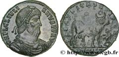Coinage of the Christian Empire JULIAN II THE PHILOSOPHER Double maiorina, (GB, Æ 1) Augustus 362-363 Arles copper (26,5mm, 8,93g, 12h) Obverse : D N FL CL IVLI-ANVS P F AVG Buste barbu, diadémé, drap