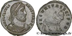 Coinage of the Christian Empire JULIAN II THE PHILOSOPHER Double maiorina, (GB, Æ 1) Augustus 362-363 Héraclée R1 copper (28,5mm, 7,78g, 6h) Obverse : D N FL CL IVLI-ANVS P F AVG Buste barbu, diadémé,