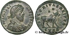 Coinage of the Christian Empire JULIAN II THE PHILOSOPHER Double maiorina, (GB, Æ 1) Augustus 362-363 Cyzique R1 copper (28,5mm, 8,21g, 6h) Obverse : D N FL CL IVLI-ANVS P F AVG Buste barbu, diadémé, 