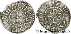 Carolingian coins CHARLEMAGNE Denier 780-800 Toulouse R2 silver (20,5mm, 1,56g, 2h) Obverse : + CARLVS REX FR Croix Reverse : + TOLVSA Monogramme carolin (KAROLVS) Ref : G.n° 42 (pl. 8, n° 42) Prou.80