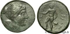 LUCANIE - THURIUM(268-194 avant J.-C.) Semis, (PB, ئ 18) N° v24_0013    Date : c. 268-194 AC. Nom de l'atelier : Thurium Métal : bronze Diamètre : 17,5mm Axe des coins : 4h. Poids : 5,15g. Degré de ra