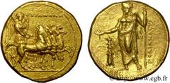 CYRENAدQUE - CYRENE - SATRAPE PTOLEMEE(323-306 avant J.-C.) Statère d’or décalitre N° v24_0160    Date : c. 322-313 AC Nom de l'atelier : Cyrène Métal : or Diamètre : 20mm Axe des coins : 11h. Poids :