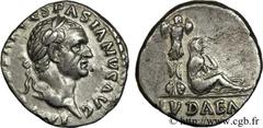 VESPASIEN(1/07/69-24/06/79)Titus Flavius Sabinus Vespasianus Denier N° v24_0285    Date : 70 Nom de l'atelier : Rome Métal : argent Diamètre : 17mm Axe des coins : 6h. Poids : 3,13g. Degré de rareté :