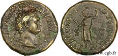 DOMITIEN(12/69-18/09/96)Titus Flavius Domitianus Auguste(13/09/81-18/09/96) Dupondius, (MB, ئ 27) N° v24_0308    Date : 81 Nom de l'atelier : Rome Métal : bronze Diamètre : 27mm Axe des coins : 6h. Po