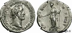ANTONIN LE PIEUX(25/02/138-7/03/161)Titus Aurelius Fulvus Boionius Arrius AntoninusAuguste(10/07/138-7/03/161) Denier N° v24_0366    Date : 151 Nom de l'atelier : Rome Métal : argent Diamètre : 18mm A