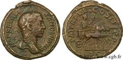 ALEXANDRE SEVERE(10/05/221-22/03/235)Marcus Aurelius Severus AlexanderAuguste (13/03/222-22/02/235) As, (MB, ئ 27) N° v24_0509    Date : 229 Nom de l'atelier : Rome Métal : cuivre Diamètre : 26,5mm Ax