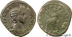 JULIA MAMEE(+235)Julia MamaeaFille de Julia Mوsa, mère d'Alexandre Sévère - Augusta(221-235) Sesterce, (GB, ئ 32) N° v24_0518    Date : 230 Nom de l'atelier : Rome Métal : bronze Diamètre : 32mm Axe d