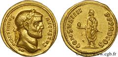 DIOCLETIEN(20/11/284-1/05/305)Caius Aurelius Valerius DiocletianusAuguste (20/11/284-1/05/305) Aureus N° v24_0652    Date : 290-291 Nom de l'atelier : Asie, Cyzique Métal : or Diamètre : 20mm Axe des 